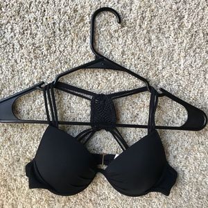 Victoria’s Secret Black Push Up Bikini Top 34A